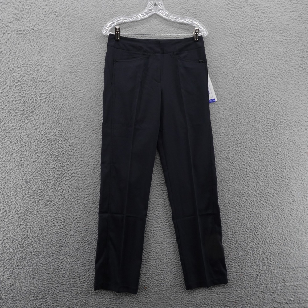 Tail‎ Activewear Women Onyx Black Classic Pant UPF 50 Tapered Golf Size 4 NEW
